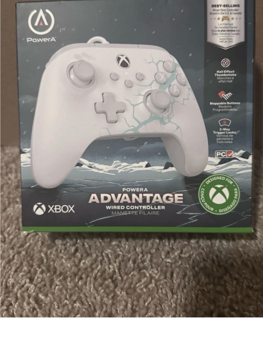PowerA Advantage Wired Controller for Xbox – White, Hall Effect
